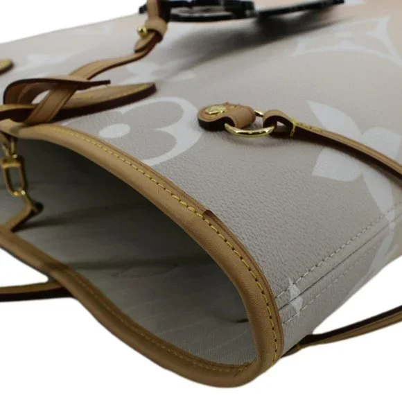 LOUIS VUITTON  Neverfull MM By The Pool Monogram Giant Tote Bag Brume - Picture 6 of 13